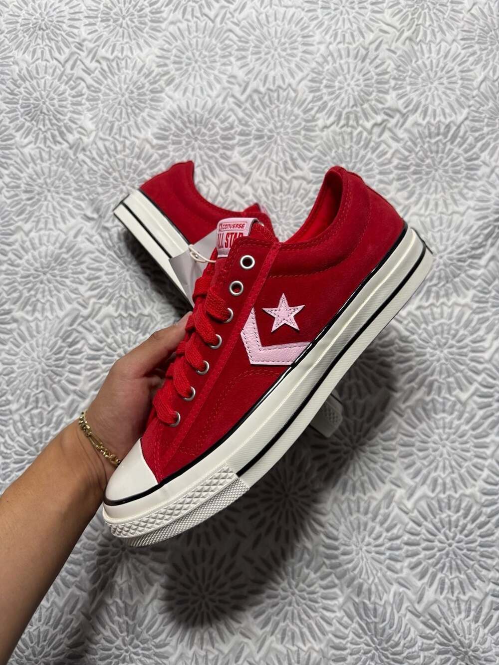 Converse Star Player 76 OX Suede Low Red Pink Men’s 10